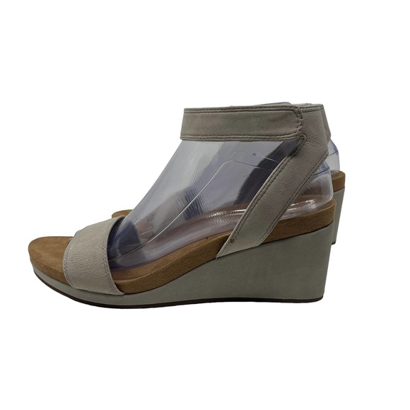 NWOT‎ Lucky Brand Women's Kanoa Wedge Sandals Leather Size 8.5 - Picture 9 of 13